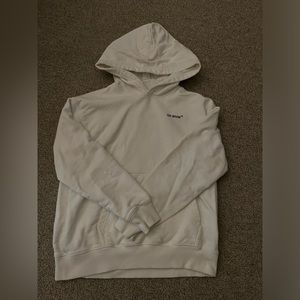 Kids off white logo pullover hoodie authentic